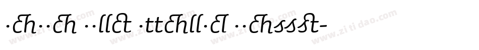 Sauna Bold Italic Swash字体转换